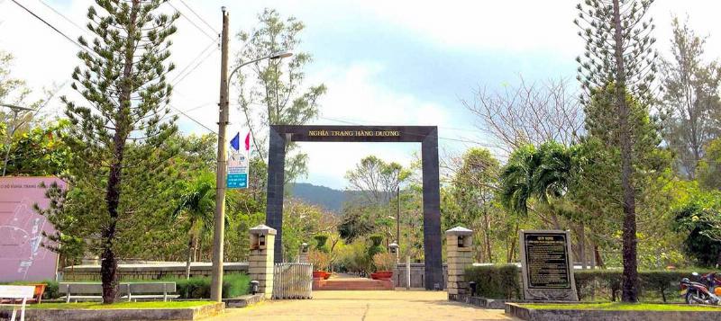 Hinh anh mo ta cac khu vuc chinh tai nghia trang hang duong con dao